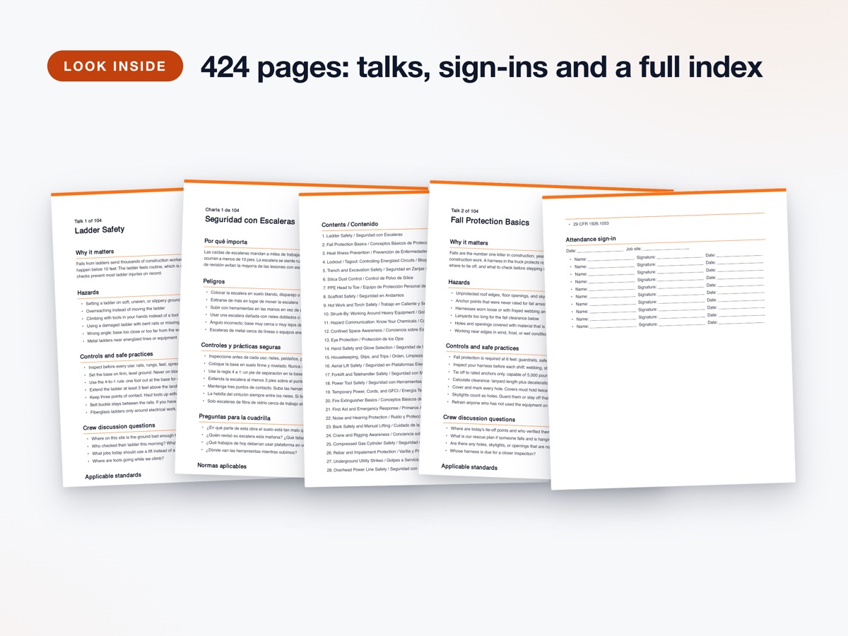 Complete Bilingual Talk Library inside pages
