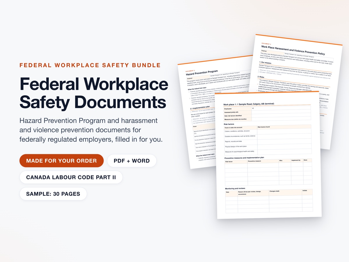 Federal Workplace Safety Bundle